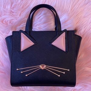 NWT Kate Spade ♠️ Jazz Things Up Mini Hayden Black Cat Handbag